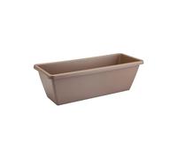 Barcelona Trough 70cm Taupe Planter Plastic Balcony Outdoor with Drainage