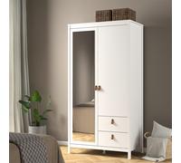Barcelona Wardrobe - 2 Door - 2 Drawer - Combi - White