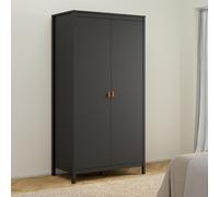 Barcelona Wardrobe - 2 Door - Black