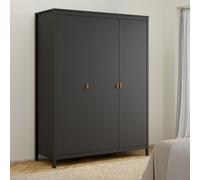 Barcelona Wardrobe - 3 Door - Black