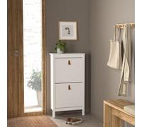 Barcelona White 2 Door Shoe Cabinet