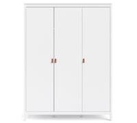 Barcelona White 3 Door Triple Wardrobe