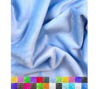 Barcelonetta | Minky Fabric | Plush, Super Soft, Cuddle | Solid Minky | by The Yard | 60" Wide | Baby Blanket, Change Station Cover, Pillow, Scarf, Beanie (Blue, Half Yard)