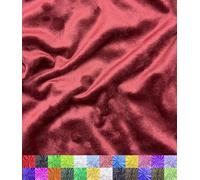 Barcelonetta | Minky Fabric | Plush, Super Soft, Cuddle | Solid Minky | by The Yard | 60" Wide | Baby Blanket, Change Station Cover, Pillow, Scarf, Beanie (Burgundy, Half Yard)