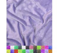 Barcelonetta | Minky Fabric | Plush, Super Soft, Cuddle | Solid Minky | by The Yard | 60" Wide | Baby Blanket, Change Station Cover, Pillow, Scarf, Beanie (Lilac, Half Yard)