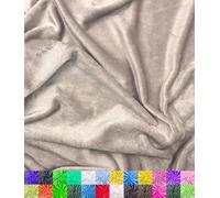Barcelonetta | Minky Fabric | Plush, Super Soft, Cuddle | Solid Minky | by The Yard | 60" Wide | Baby Blanket, Change Station Cover, Pillow, Scarf, Beanie (Khaki, Half Yard)