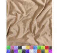 Barcelonetta | Minky Fabric | Plush, Super Soft, Cuddle | Solid Minky | by The Yard | 60" Wide | Baby Blanket, Change Station Cover, Pillow, Scarf, Beanie (Camel, Half Yard)