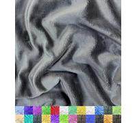 Barcelonetta | Minky Fabric | Plush, Super Soft, Cuddle | Solid Minky | by The Yard | 60" Wide | Baby Blanket, Change Station Cover, Pillow, Scarf, Beanie (Charcoal, Half Yard)