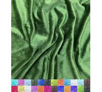 Barcelonetta | Minky Fabric | Plush, Super Soft, Cuddle | Solid Minky | by The Yard | 60" Wide | Baby Blanket, Change Station Cover, Pillow, Scarf, Beanie (Kelly Green, Half Yard)