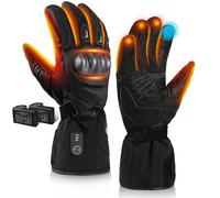 BARCHI HEAT Heated Motorcycle Gloves,Rechargeable Motorbike Gloves,Electric Hand Warmers Suitable for Winter Cycling,Skiing,Hiking Snowmobile