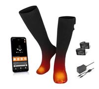 BARCHI HEAT Heated Socks for Men Women,with APP Control Rechargeable Heated Socks,Washable,Suitable for Winter Work,Skiing,Cycling,Hiking
