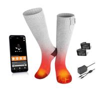 BARCHI HEAT Heated Socks for Men Women,with APP Control Rechargeable Heated Socks,Washable,Suitable for Winter Work,Skiing,Cycling,Hiking