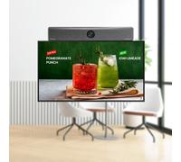 Barco Bar Huddle Room BYOD Video Conferencing Kit Complete video conferencing kit with 4K video bar featuring wireless sharing, 43-inch 4K display and