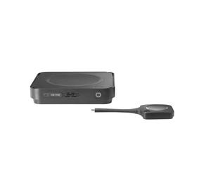 Barco ClickShare Hub Core modular video conferencing room system for wireless hybrid meetings with one ClickShare button