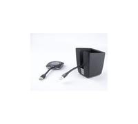 Barco ClickShare Tray. Product colour: Black Quantity per pack: 1 pc(s) Brand compatibility: Barco. Width: 124.1 mm Depth: 80 mm Height: 132 mm