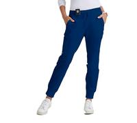 BARCO Grey’s Anatomy Women’s Kira Pant, Easy Care Jogger Scrub Pant w/ 5 Pockets & Tunnel Drawcord Waistband - blue - S