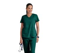 Barco Grey's Anatomy Women's 71166 Two Pocket V-Neck Scrub Top With Shirring Back, Hunter Green, X-Small