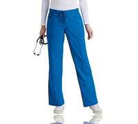 BARCO Grey's Anatomy Scrubs - Riley Scrub Pant for Women, Elastic Back Waist, Mid-Rise Flared Leg Women's Scrub Pant, New Royal, Large