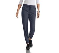 BARCO Grey's Anatomy Spandex Stretch Direct - Dash Scrub Jogger for Women, Elastic Waist Yoga Style Women's Scrub Pant, Steel, S Petite