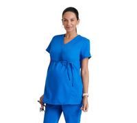 BARCO Grey's Anatomy Women's Lilah Maternity Scrub Top, New Royal, M