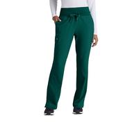 BARCO One 5206 Women's 5 Pocket Knit Waist Cargo Scrub Pant Hunter Green XSP