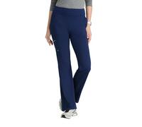 BARCO One Performance Knit Sprint Scrub Pant for Women - 7-Pocket, High-Rise Yoga Pants with 360 Spandex Stretch, Indigo, M