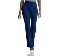 BARCO One Performance Knit Sprint Scrub Pant for Women - 7-Pocket, High-Rise Yoga Pants with 360 Spandex Stretch, Indigo, M
