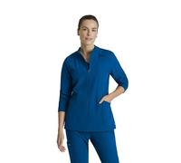BARCO One Venture Scrub Jacket for Women - Zip Front Closure, 4 Pockets, 4-Way Stretch Women's Medical Warm-Up Jacket, New Royal, Medium