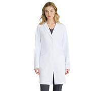 BARCO Skechers Flourish Lab Coat for Women - White, 3-Pocket Medical Scrub Coat with 2-Way Stretch & Moisture Wicking Fabric, White, S