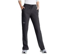 BARCO Skechers Vitality Charge Scrub Pant for Women - Mid-Rise Medical Pant, 4-Way Stretch Women's Scrub Pant, Pewter, Large