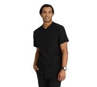 BARCO Skechers Vitality Crew Scrub Top for Men - Crossover V-Neck Medical Top, 4-Way Stretch Men's Scrub Top