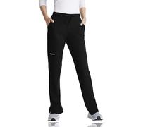 BARCO Skechers Women's Vitality Charge Mid Rise 4-Way Stretch Scrubs, Black, XS