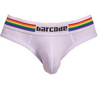 Barcode Berlin - Mens Briefs Underwear - Pride Brief White - 1x Size XXL