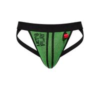 Barcode Berlin - Mens Jockstrap Underwear - Jock Let'S Play Black-Green - 1x Size S