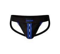 Barcode Berlin - Mens Jockstrap Underwear - Mesh Jock Tel Black-Blue - 1x Size L