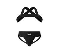 Barcode Berlin - Mens Underwear - Multipack 1x Sergey Jockstrap + 1x Matt Harness Black - Size L