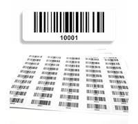 Barcode Labels 10001-11000 DGUV Inspection Labels - Consecutive 5-Digit - 1,000 pcs Permanent Barcode Sticker - Electrical Engineering code128 - self-Adhesive 50x17mm (10001-11000)