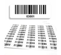 Barcode Labels 3001-4000 DGUV Inspection Labels - Consecutive 5-Digit - 1,000 pcs Permanent Barcode Sticker - Electrical Engineering code128 - self-Adhesive 50x17mm (03001-04000)
