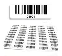 Barcode Labels 4001-5000 DGUV Inspection Labels - Consecutive 5-Digit - 1,000 pcs Permanent Barcode Sticker - Electrical Engineering code128 - self-Adhesive 50x17mm (04001-05000)