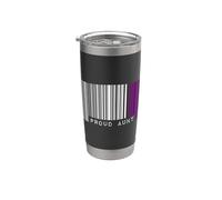Barcode Proud Aunt Asexual Pride Flag LGBTQ Aesthetic Love Stainless Steel Insulated Tumbler