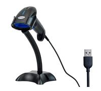 Barcode Reader with Stand and Automatic Mode, 200 scans per second, IP54, Prefix and Suffix, Reverse Code Reading, HD10C