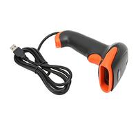 Barcode Scanner, Ergonomic Design Compact USB Barcode Reader QR Scanner, Lightweight Handheld Bar Scanner for Retail & Grocery Store, Supermarket