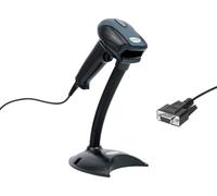 Barcode Scanner, RS232 Cable, Ergonomic Design, Fast Code Reading, Stand included, Auto Scanning, IP54 Protection, Function keys, Prefix and Suffix, HDWR HD29A-RS232
