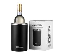 Barcool Wine Cooler Sleeve | Double-Walled Insulated Chiller | Portable No-Ice Design Preserves Perfect Serving Temperature for Hours | Ideal for Picnics, Garden Gatherings & Home Parties