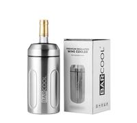 Barcool Wine Cooler Sleeve | Insulated Stainless Bottle Chiller | Condensation-Free Design Maintains Serving Temperature for Hours | Stylish Housewarming or Birthday Gift for Hosts & Lovers