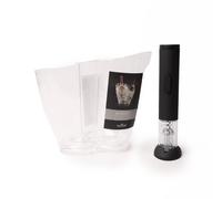Barcraft 2Pc Barware Set Including Acrylic Double Sided Drinks Pail And Electric Corkscrew Multi One Size