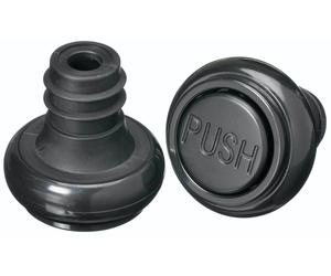 BarCraft 2pcs. Extra Vacuum Bottle Stoppers Plastic Black fit to 750ml Bottles