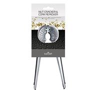 BarCraft 3 in 1 Nutcracker / Screw Top Bottle Opener / Cork Puller, Metal, Silver, 24.5 x 10 cm