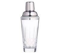 BarCraft Cut-Glass Cocktail Shaker with Stainless Steel Strainer, 350 ml