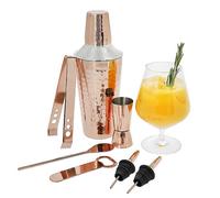 BarCraft 7 Piece Cocktail Making Set with Copper Finish